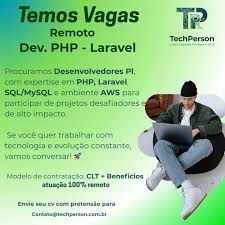 Vaga Desenvolvedor Laravel